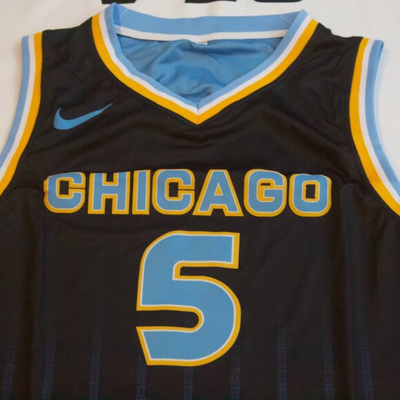 Men's WNBA Nike Chicago Sky Angel Reese 5 Rebel Edition Black Jersey Size Large - Picture 2 of 5